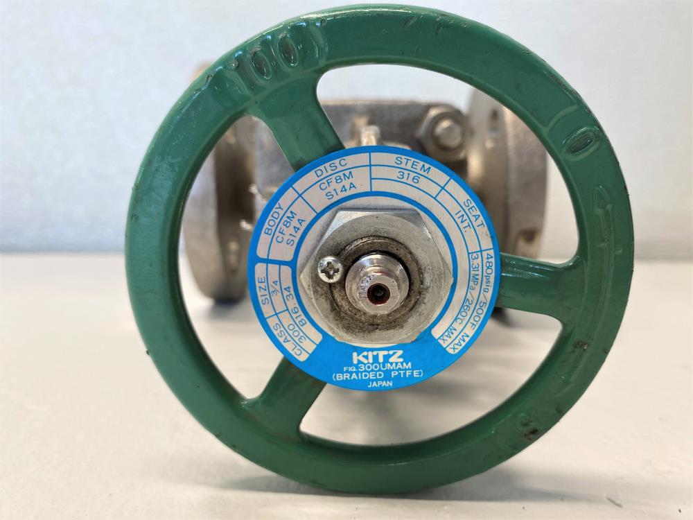 Kitz 3/4" 300# Raised Face CF8M Gate Valve 300UMAM